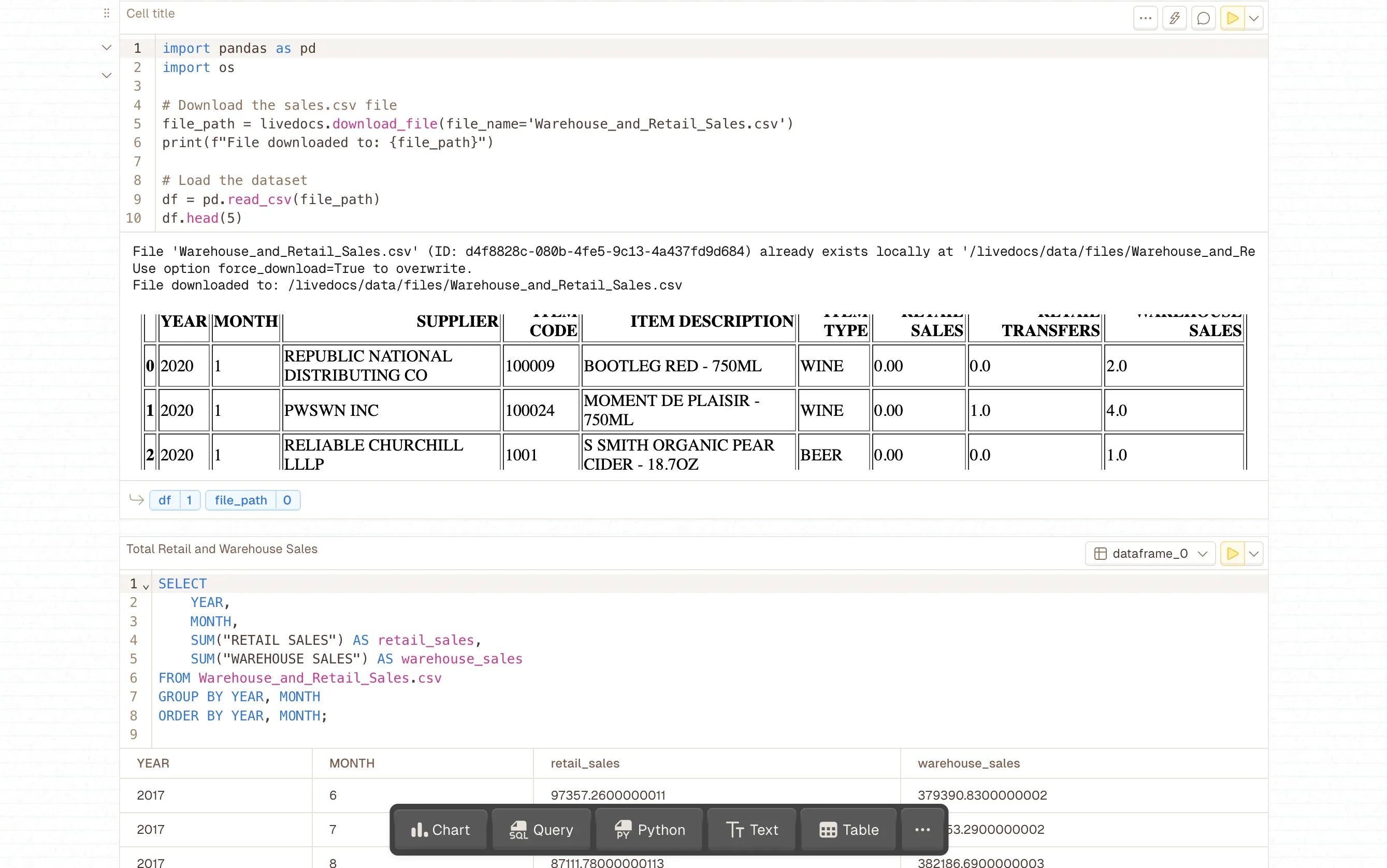 Manually update with SQL and Python